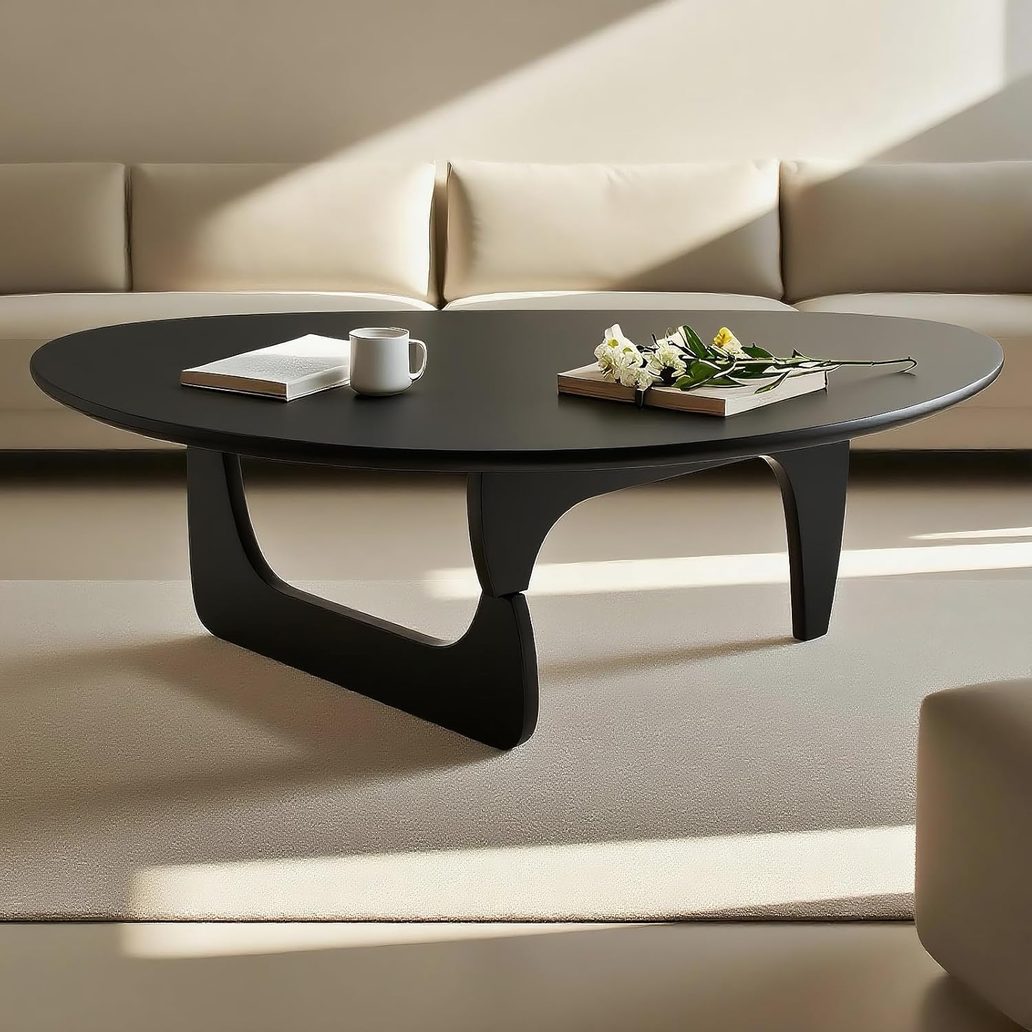 Amazon.com: Solid Wood Triangle Coffee Table,Unique Mid Century